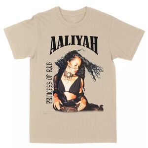 Aaliyah Black Princess of R&B T-shirt